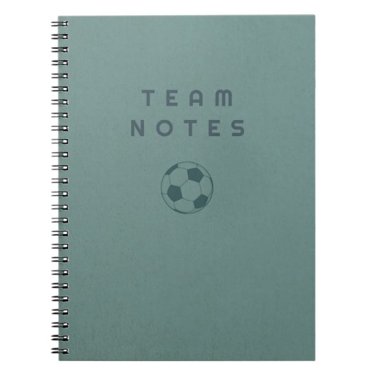 Teamnotities - Voetbal Notitieboek (Voorkant)