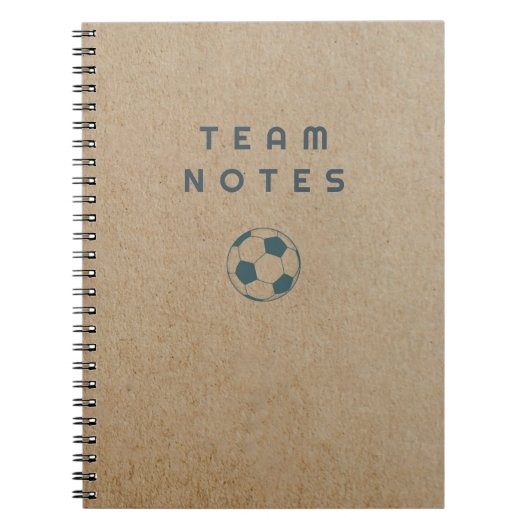 Teamnotities - Voetbal Notitieboek (Voorkant)