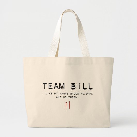 teamrekening grote tote bag (Voorkant)