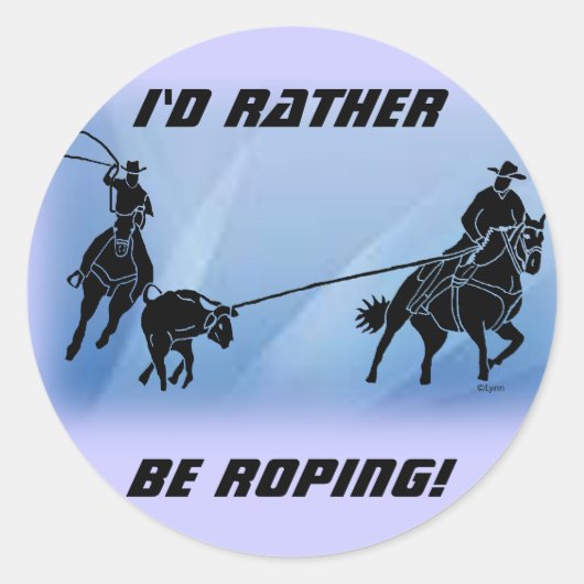 teamropers 201 ronde sticker (Voorkant)