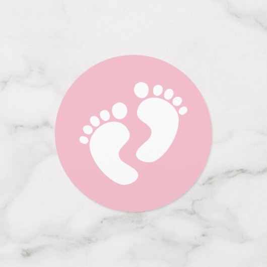 Teamroze en team Blauwe Genderpartij Confetti (Kleine voorkant)