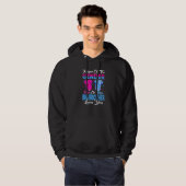 Teamroze of blauw bewaarder van de gender Big Brot Hoodie (Voorkant volledig)
