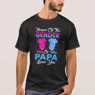 Teamroze of blauw bewaarder van de gendergelijkhei t-shirt