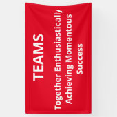 "TEAMS BANNER" SPANDOEK (Verticaal)
