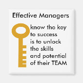 TEAMS manager - sleutel tot succes Magneet (Voorkant)