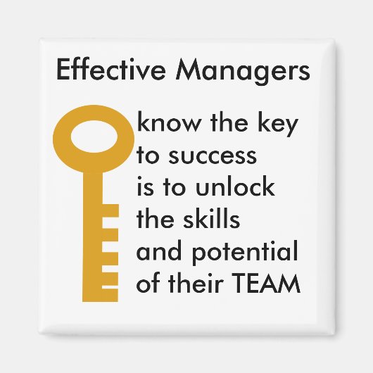 TEAMS manager - sleutel tot succes Magneet (Voorkant)