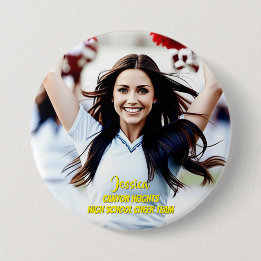 Teamspeler Aangepaste Foto Knop Ronde Button 7,6 Cm