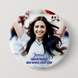 Teamspeler Aangepaste Foto Knop Ronde Button 7,6 Cm