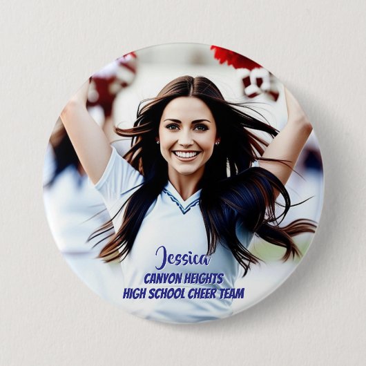 Teamspeler Aangepaste Foto Knop Ronde Button 7,6 Cm (Voorkant)