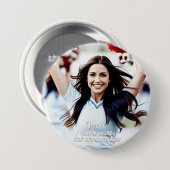 Teamspeler Aangepaste Foto Knop Ronde Button 7,6 Cm (Voorkant /achterkant)