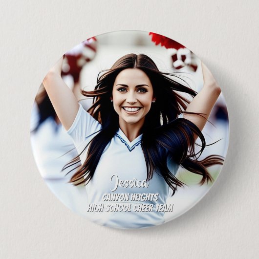 Teamspeler Aangepaste Foto Knop Ronde Button 7,6 Cm (Voorkant)