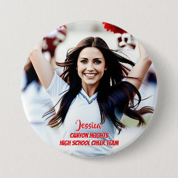 Teamspeler Aangepaste Foto Knop Ronde Button 7,6 Cm