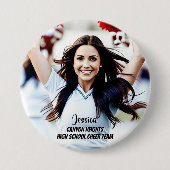 Teamspeler Aangepaste Foto Knop Ronde Button 7,6 Cm (Voorkant)