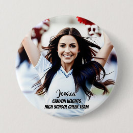 Teamspeler Aangepaste Foto Knop Ronde Button 7,6 Cm