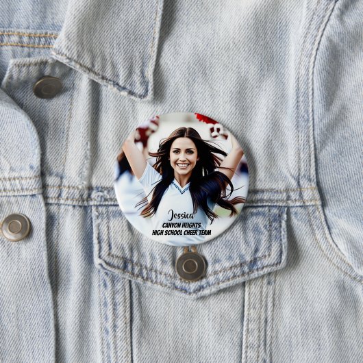 Teamspeler Aangepaste Foto Knop Ronde Button 7,6 Cm (In situ)