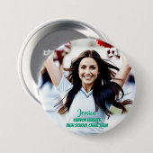 Teamspeler Aangepaste Foto Knop Ronde Button 7,6 Cm (Voorkant /achterkant)