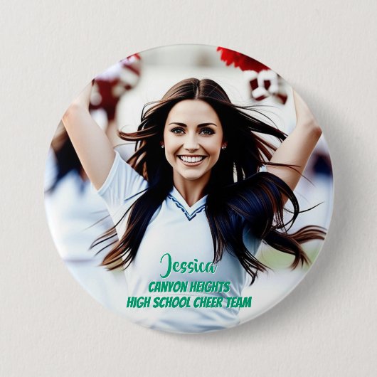 Teamspeler Aangepaste Foto Knop Ronde Button 7,6 Cm (Voorkant)