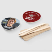 Teamspeler Hoofd op een Stok | Set van 10 Handwaaier (Niet-gemonteerd)