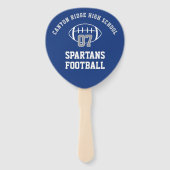 Teamspeler Hoofd op een Stok | Set van 10 Handwaaier (Achterkant)
