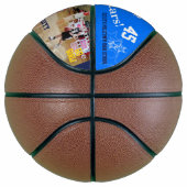 Teamspeler UPLOAD drie Basketbalfoto's Mini Basketbal (Rechts)