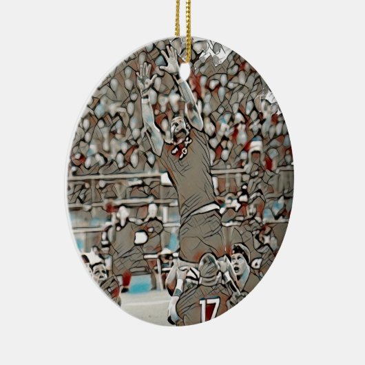 Teamspelers - Rugby Keramisch Ornament (Rechts)