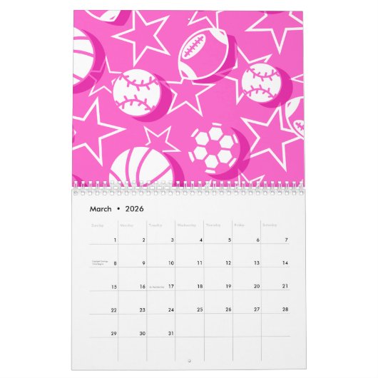 Teamsportmeisjes Kalender (Mar 2026)