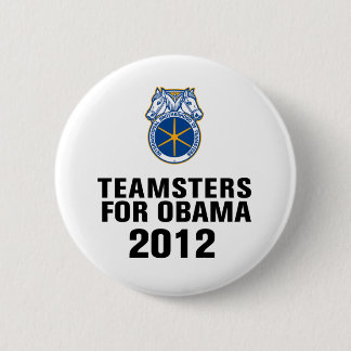 Teamsters voor Obama Ronde Button 5,7 Cm