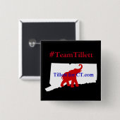 #TeamTillett Logo CT vierkante Button (Voorkant /achterkant)