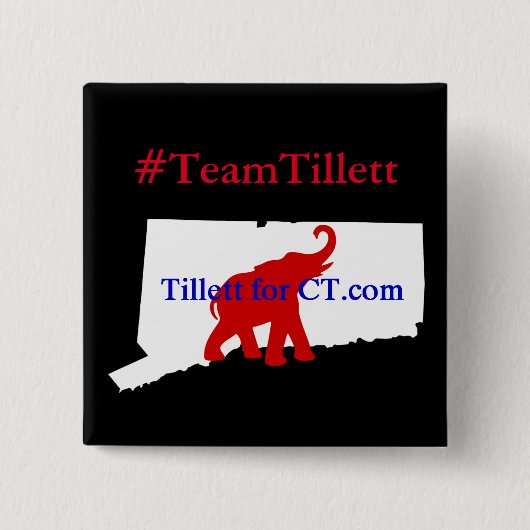 #TeamTillett Logo CT vierkante Button (Voorkant)