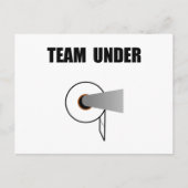 Teamtoiletpapier onder briefkaart (Voorkant)