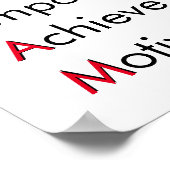 TEAMWAARDEN – Vertrouwen, empowerment, bereiken, m Poster (Hoek)