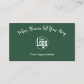 Teamwaardering: Bloemist Shop Dank u Visitekaartje (Voorkant)