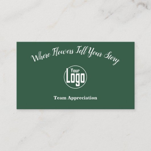 Teamwaardering: Bloemist Shop Dank u Visitekaartje (Voorkant)