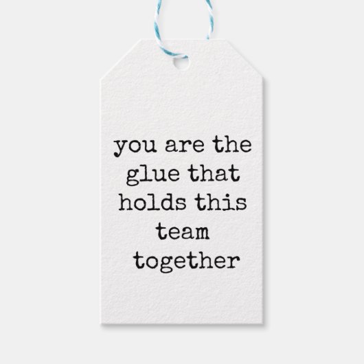 Teamwaardering, cadeau-Label, geweldig team Cadeaulabel (Voorkant)