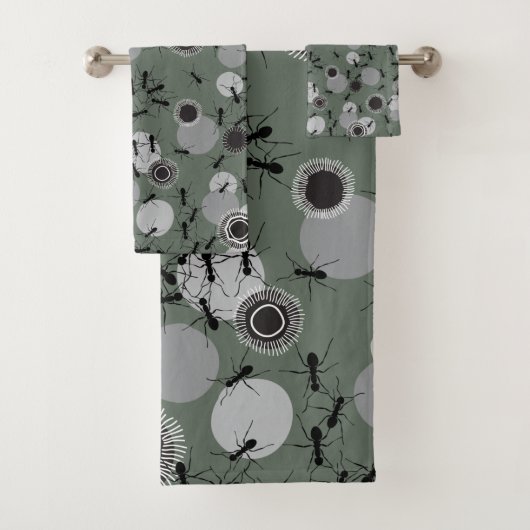 Teamwerk. Anten werken Bad Handdoek (Insitu)