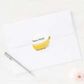 Teamwerk Banaan & Mieren - Grappig Ronde Sticker (Envelop)