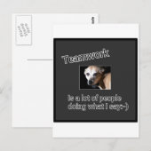 Teamwerk Briefkaart (Voorkant / Achterkant)