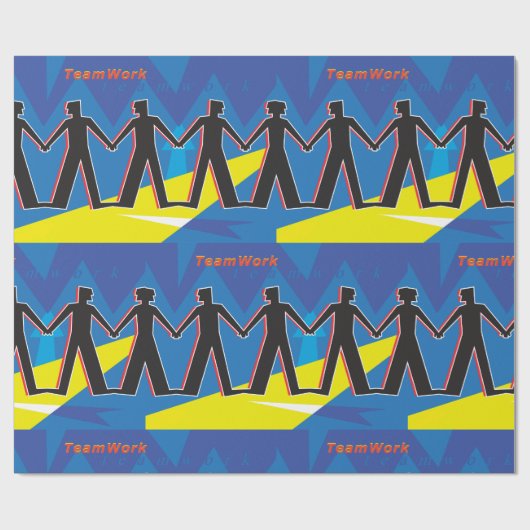 Teamwerk Cadeaupapier (Vlak)