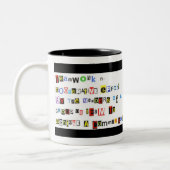 Teamwerk Definition Wraparound Tweekleurige Koffiemok (Links)