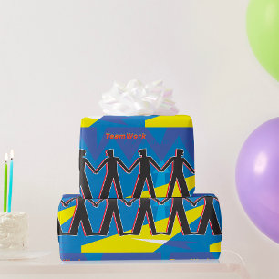 Teamwerk Eenheid Mensen Houden Handen Vast Cadeaupapier