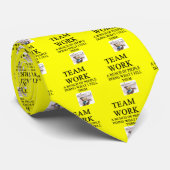 teamwerk grap stropdas (Opgerold)