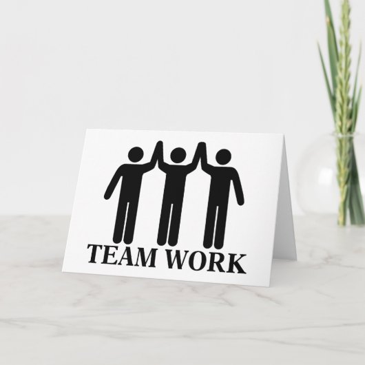 Teamwerk Kaart (Voorkant)