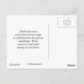 Teamwerk komt samen briefkaart (Achterkant)