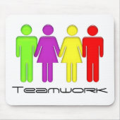 Teamwerk komt samen muismat (Voorkant)