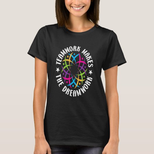 Teamwerk laat dromen uitkomen t-shirt (Voorkant)
