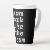 Teamwerk maakt het droom Collectie Latte Mok (Rechterhoek)