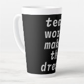 Teamwerk maakt het droom Collectie Latte Mok (Linkerhoek)