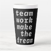 Teamwerk maakt het droom Collectie Latte Mok (Voorkant)