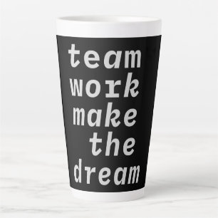 Teamwerk maakt het droom Collectie Latte Mok
