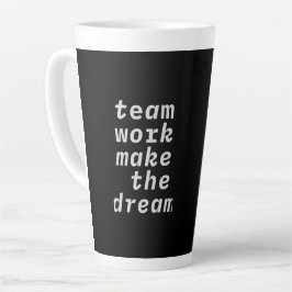 Teamwerk maakt het droom Collectie Latte Mok